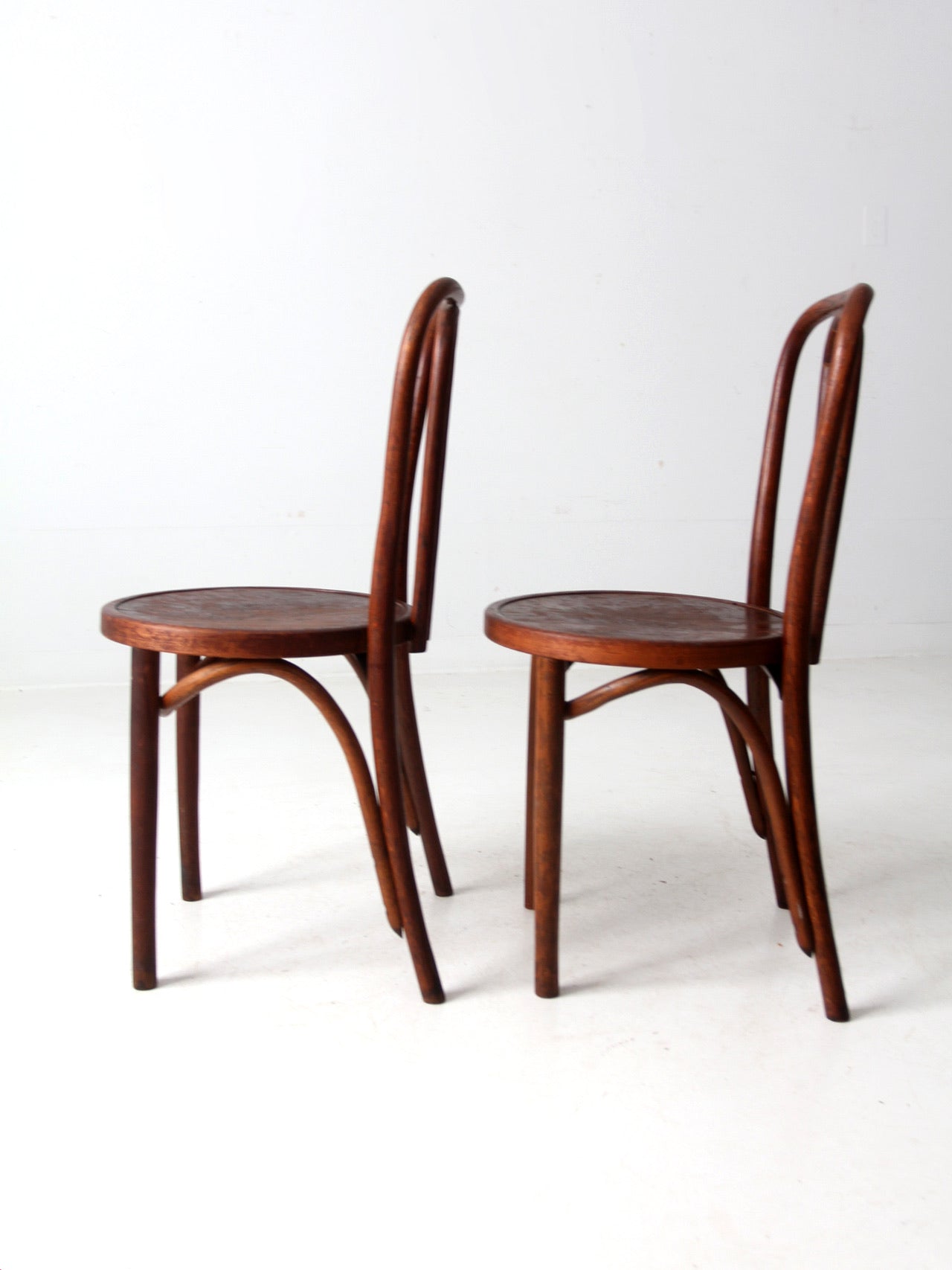 1940s bentwood chairs pair by Great Northern Chair Company