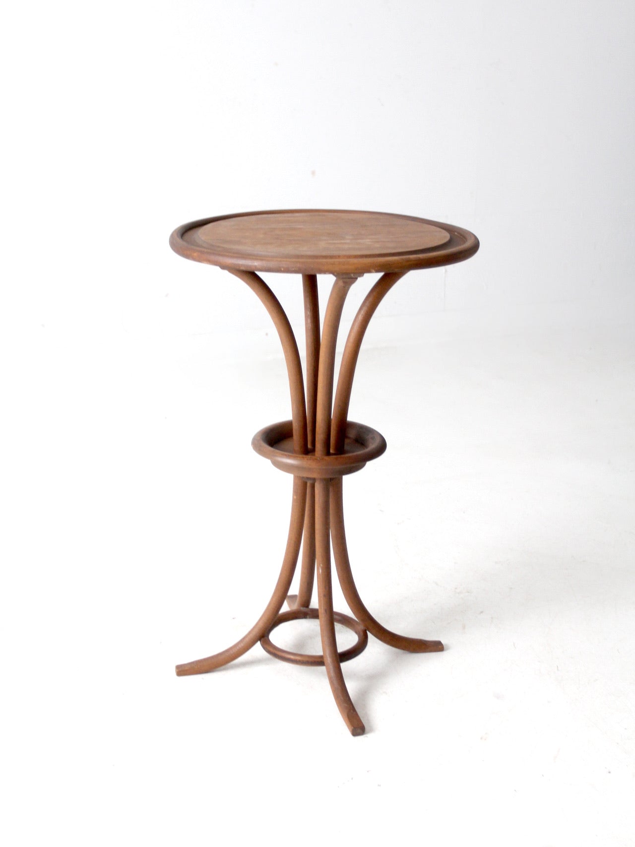 antique bentwood side table