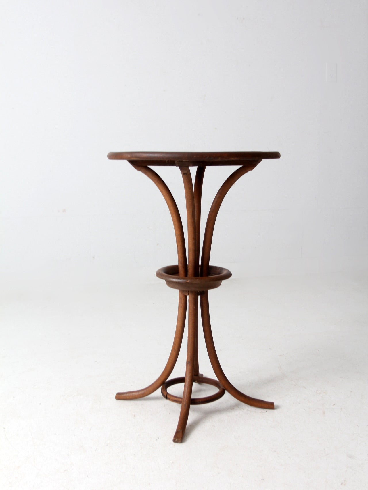 antique bentwood side table