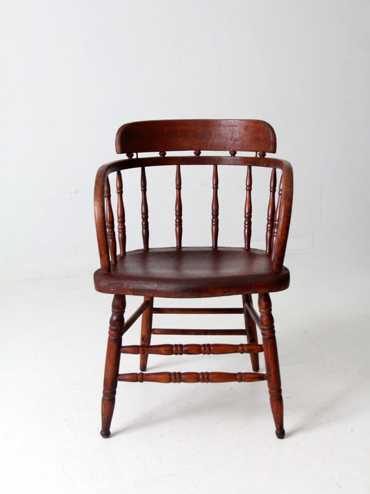 antique captain's chair