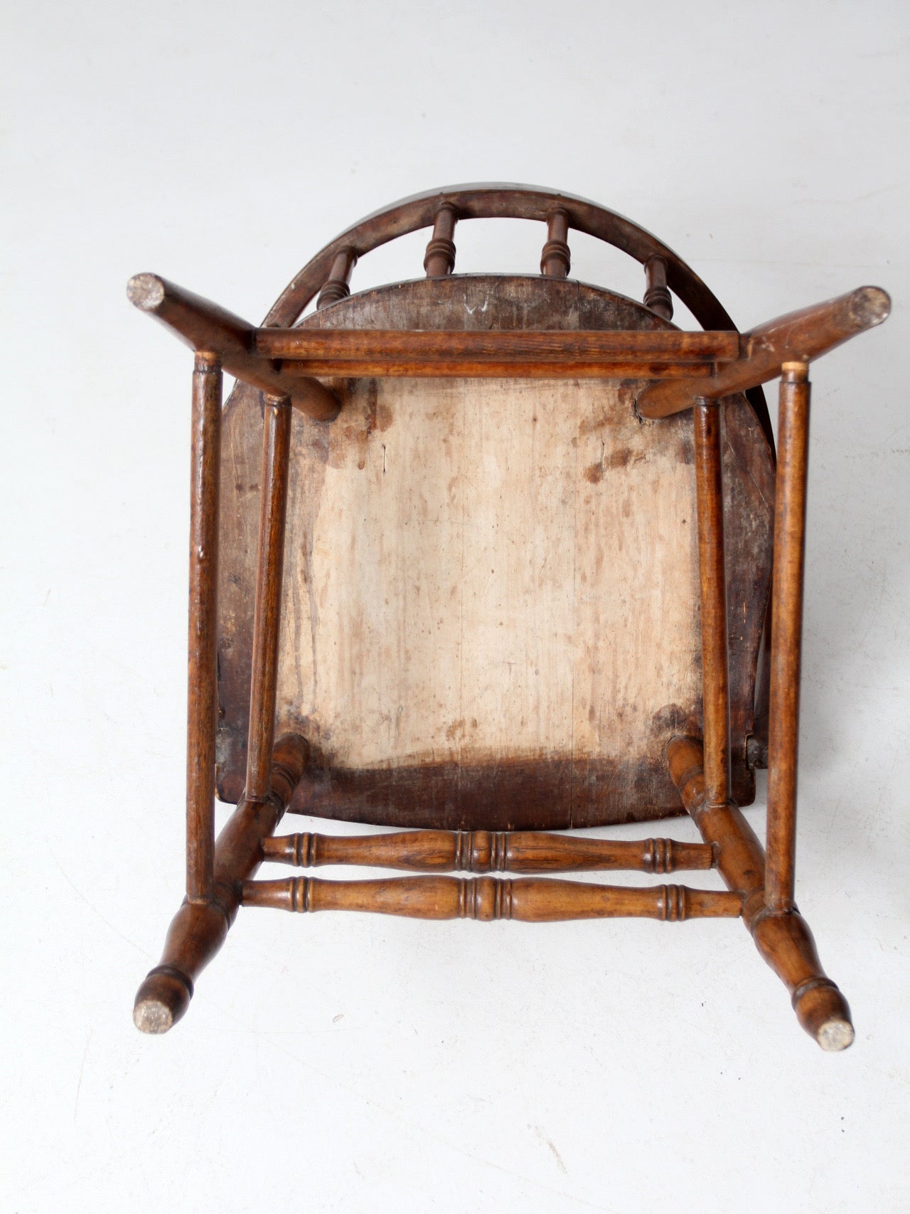 antique barrel back captains chair