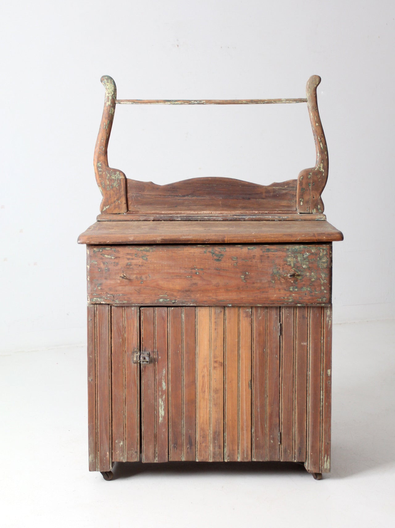 antique primitive washstand cabinet