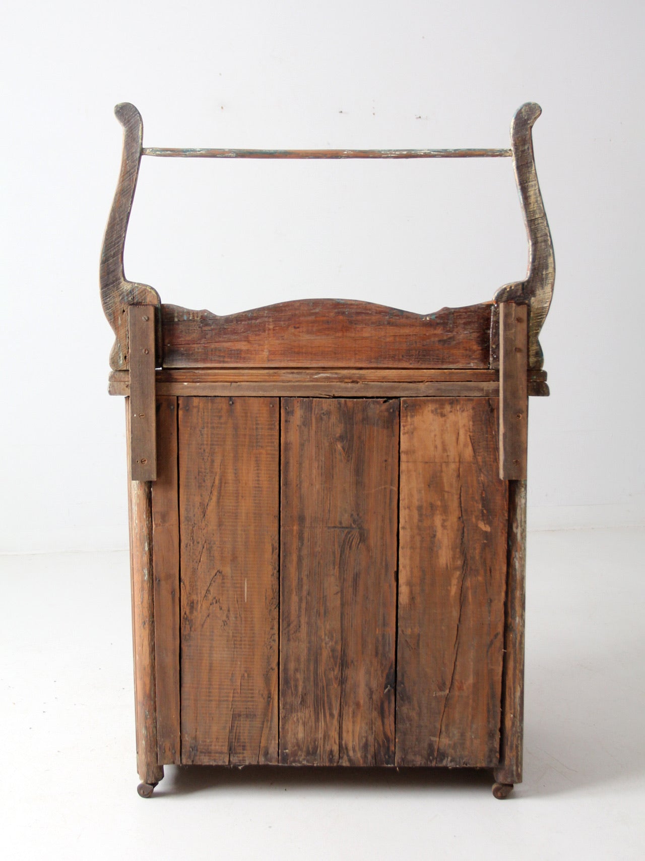 antique primitive washstand cabinet