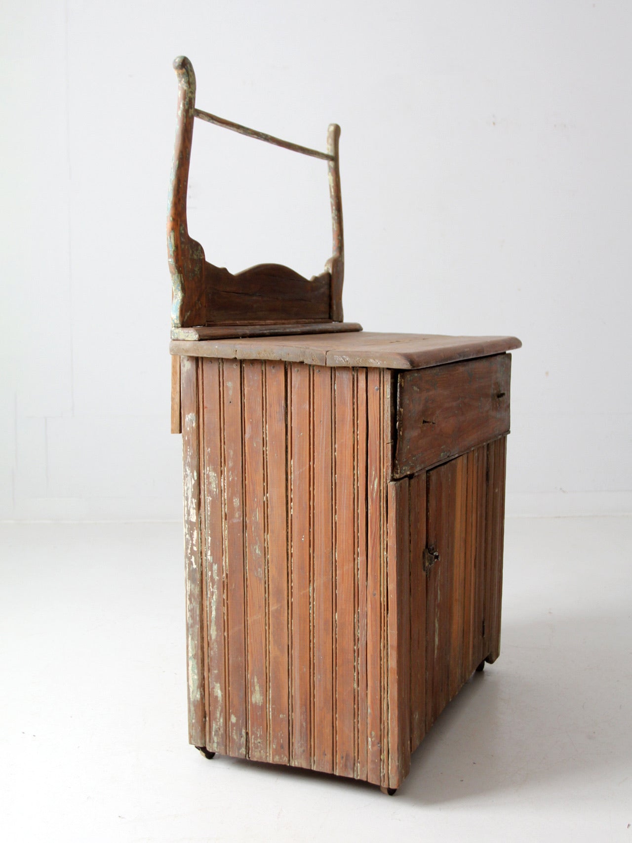 antique primitive washstand cabinet