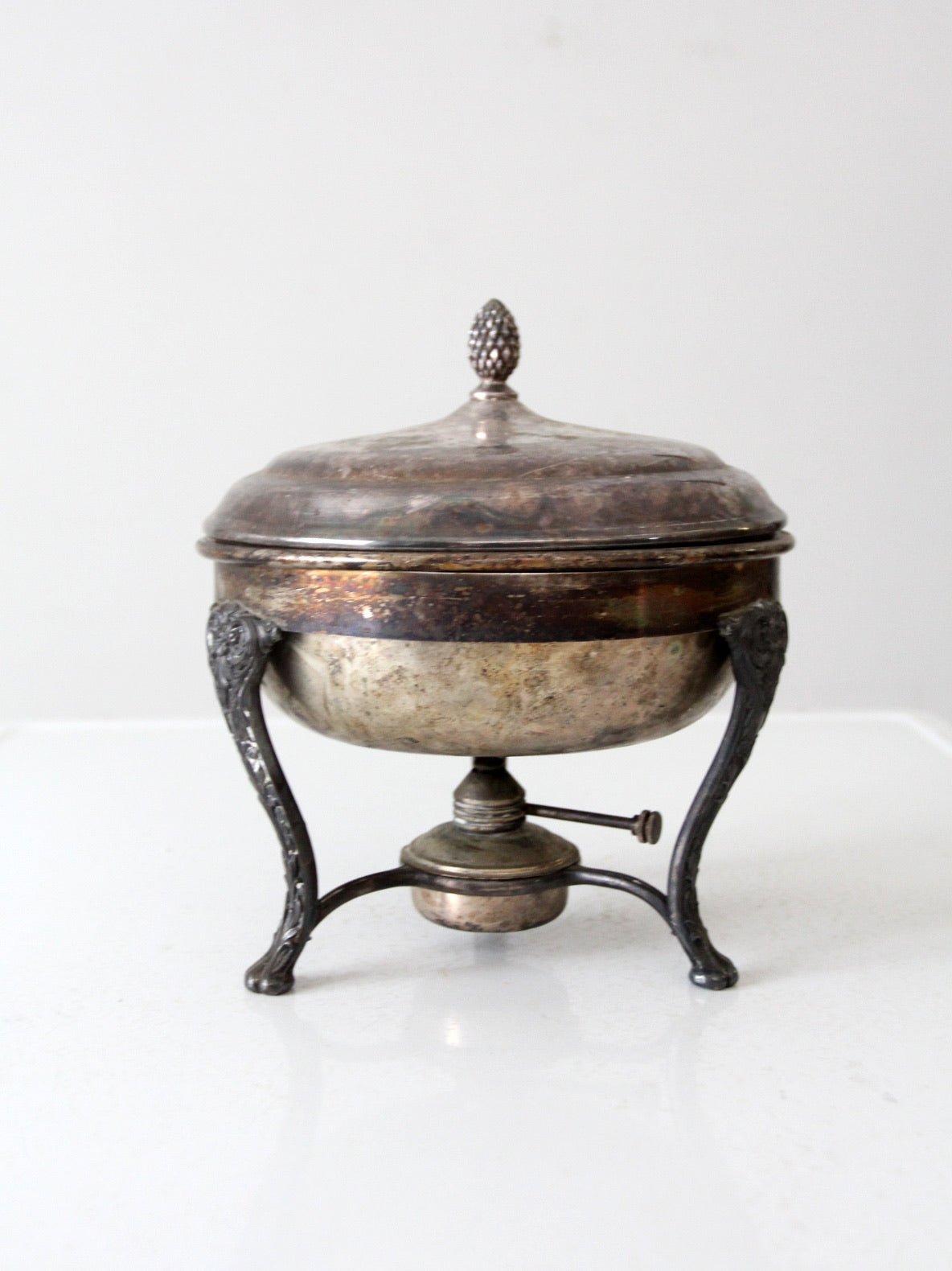 antique silver plate chafing dish