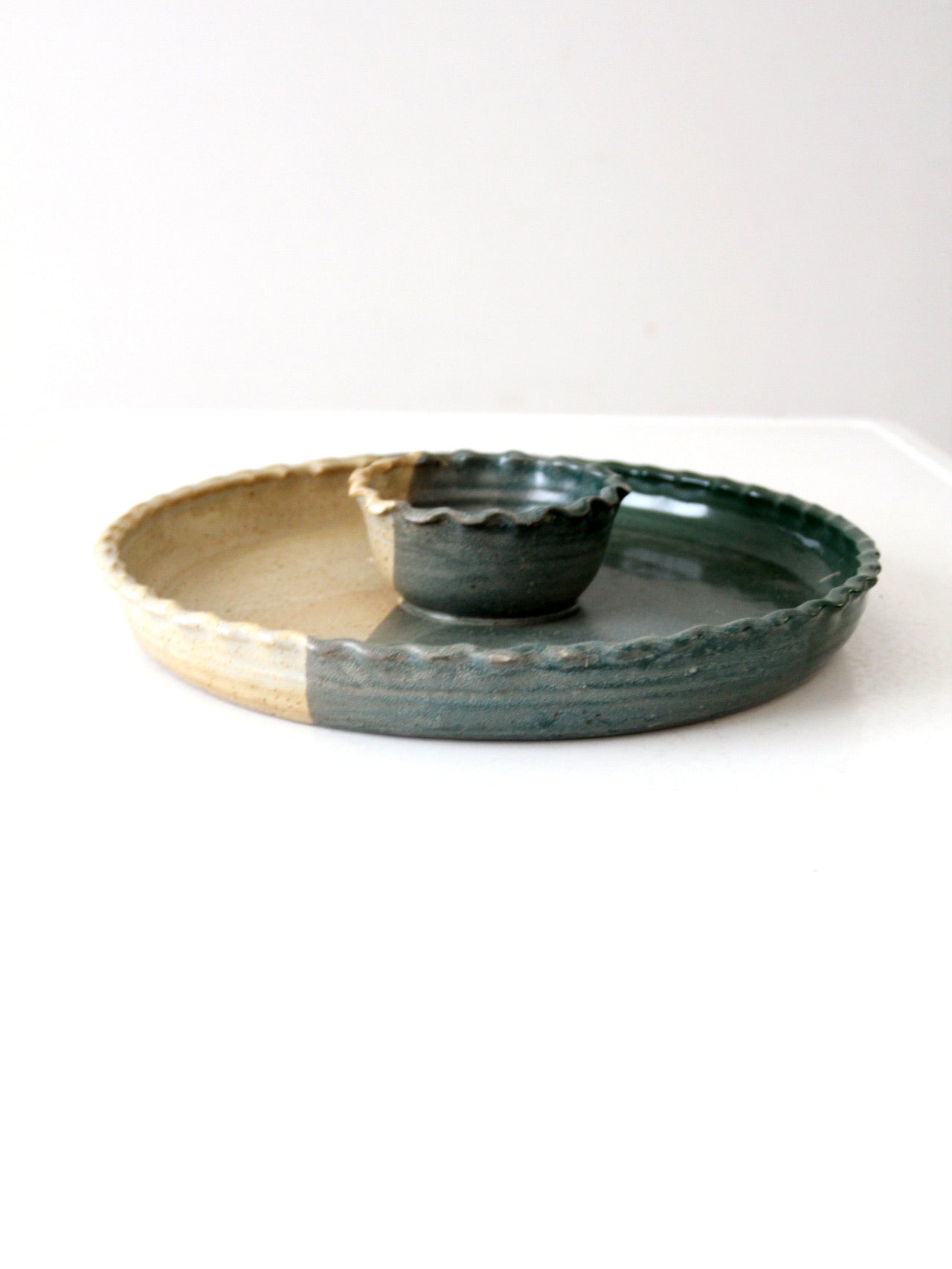 vintage studio pottery platter