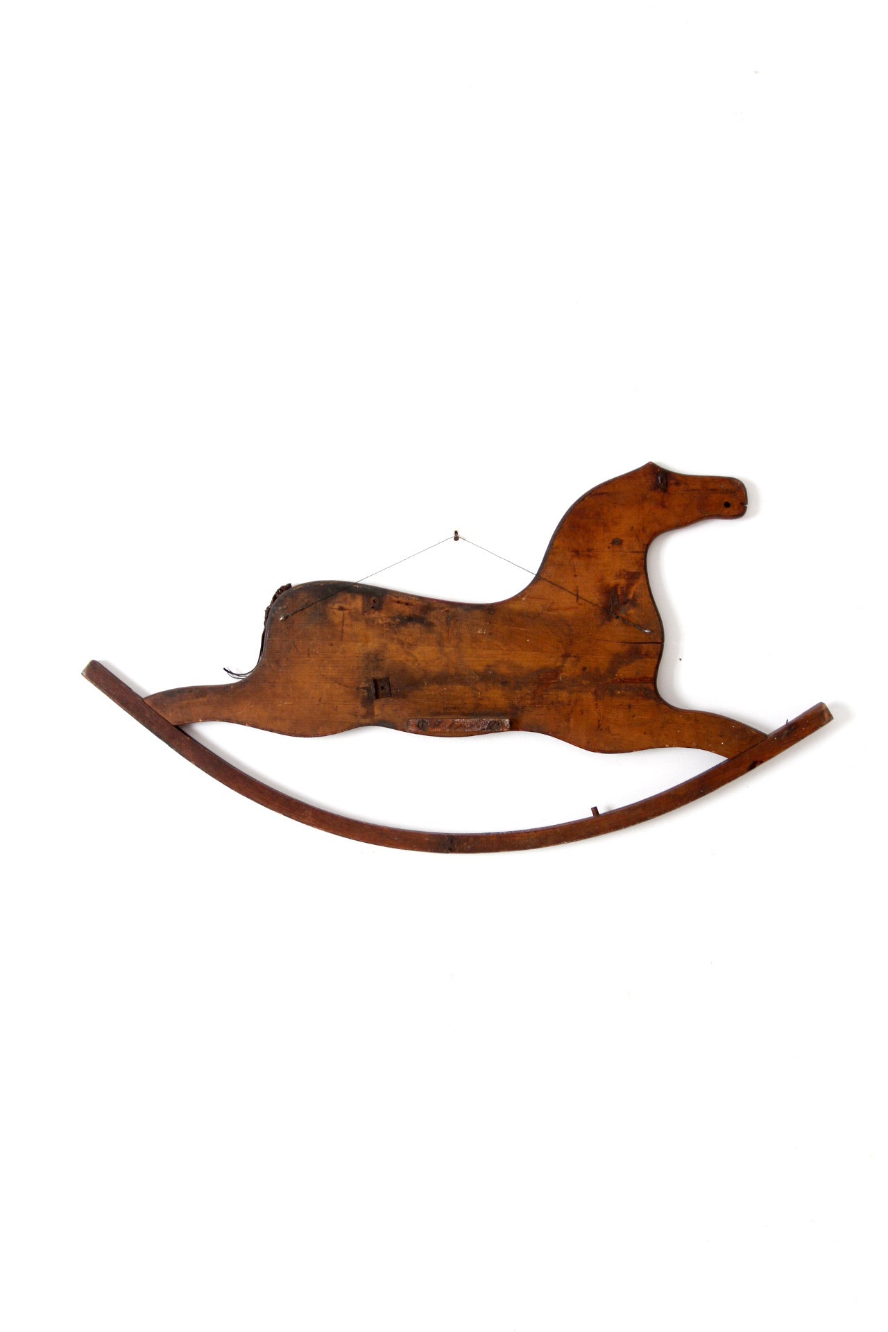 antique rocking horse wall hanging