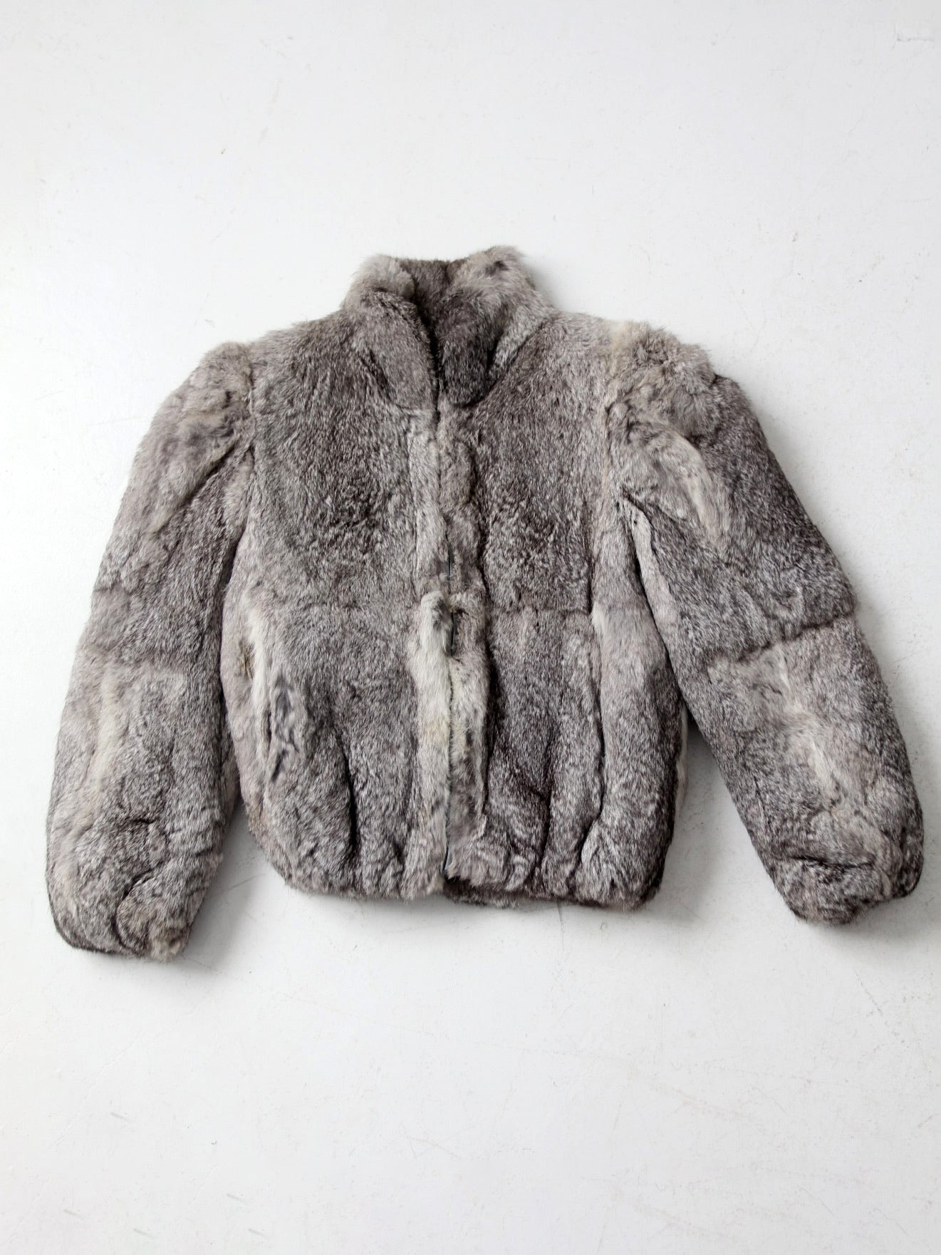 vintage rabbit fur coat