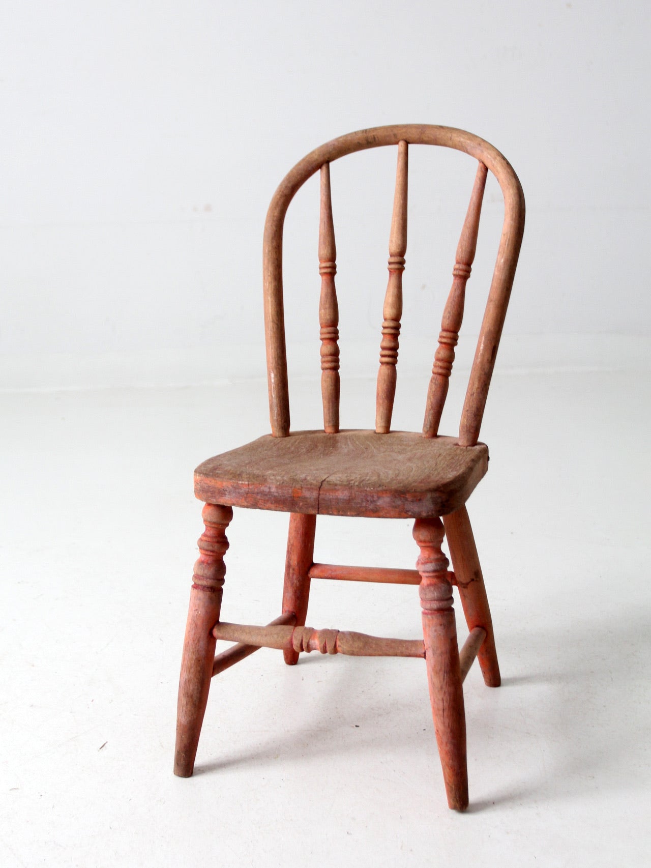 antique children's spindle back chair