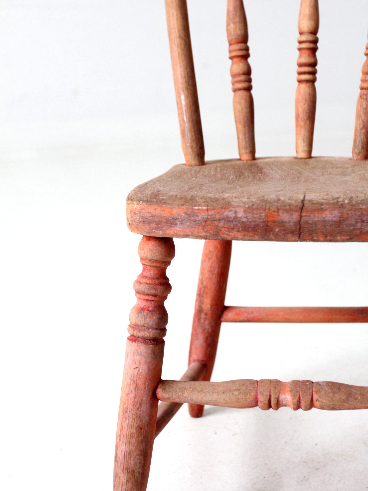 antique children's spindle back chair