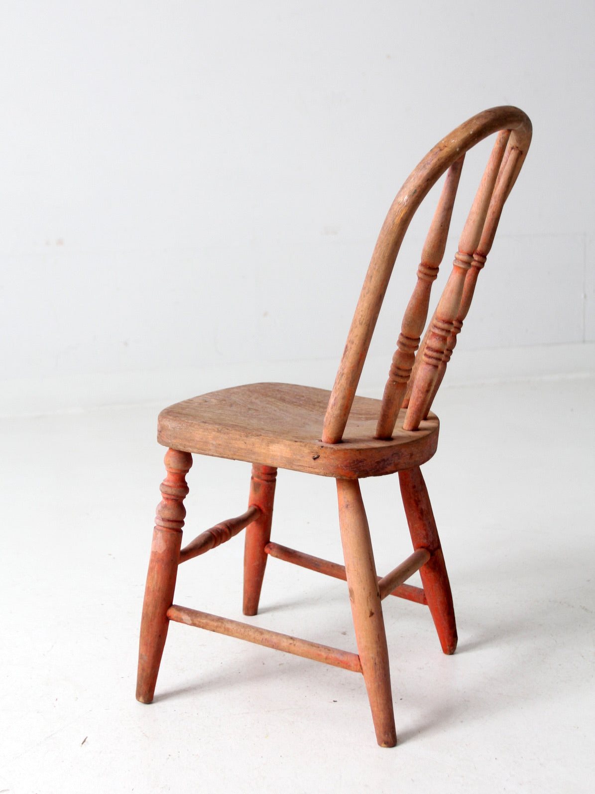 antique children's spindle back chair