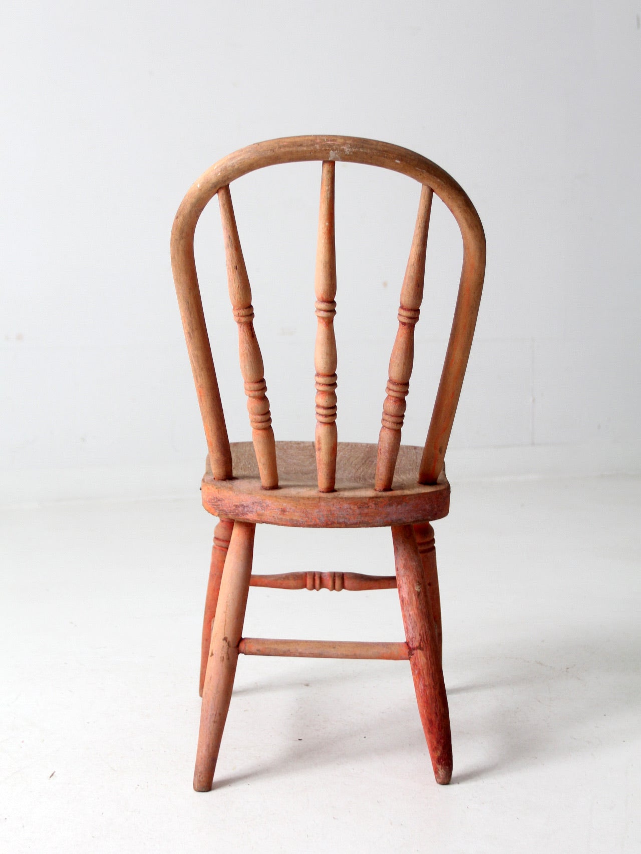 antique children's spindle back chair