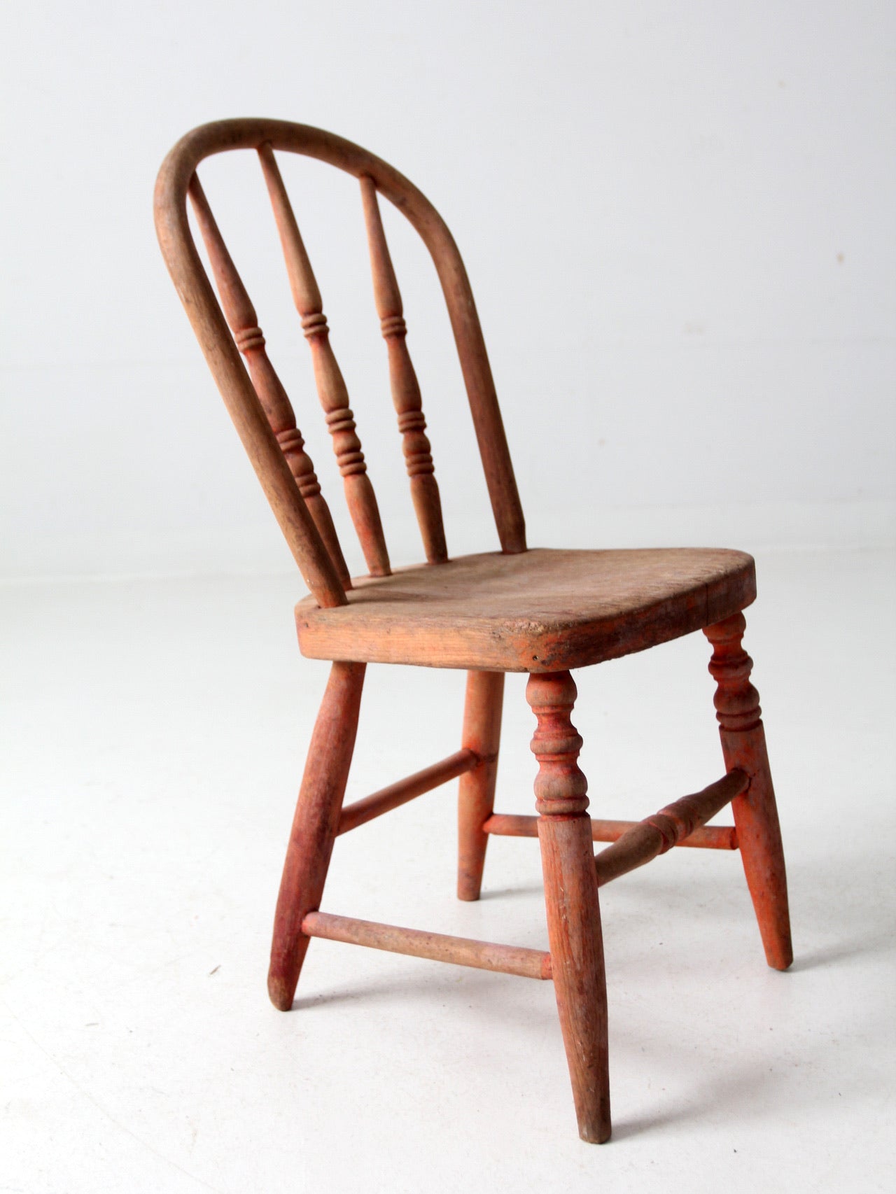 antique children's spindle back chair