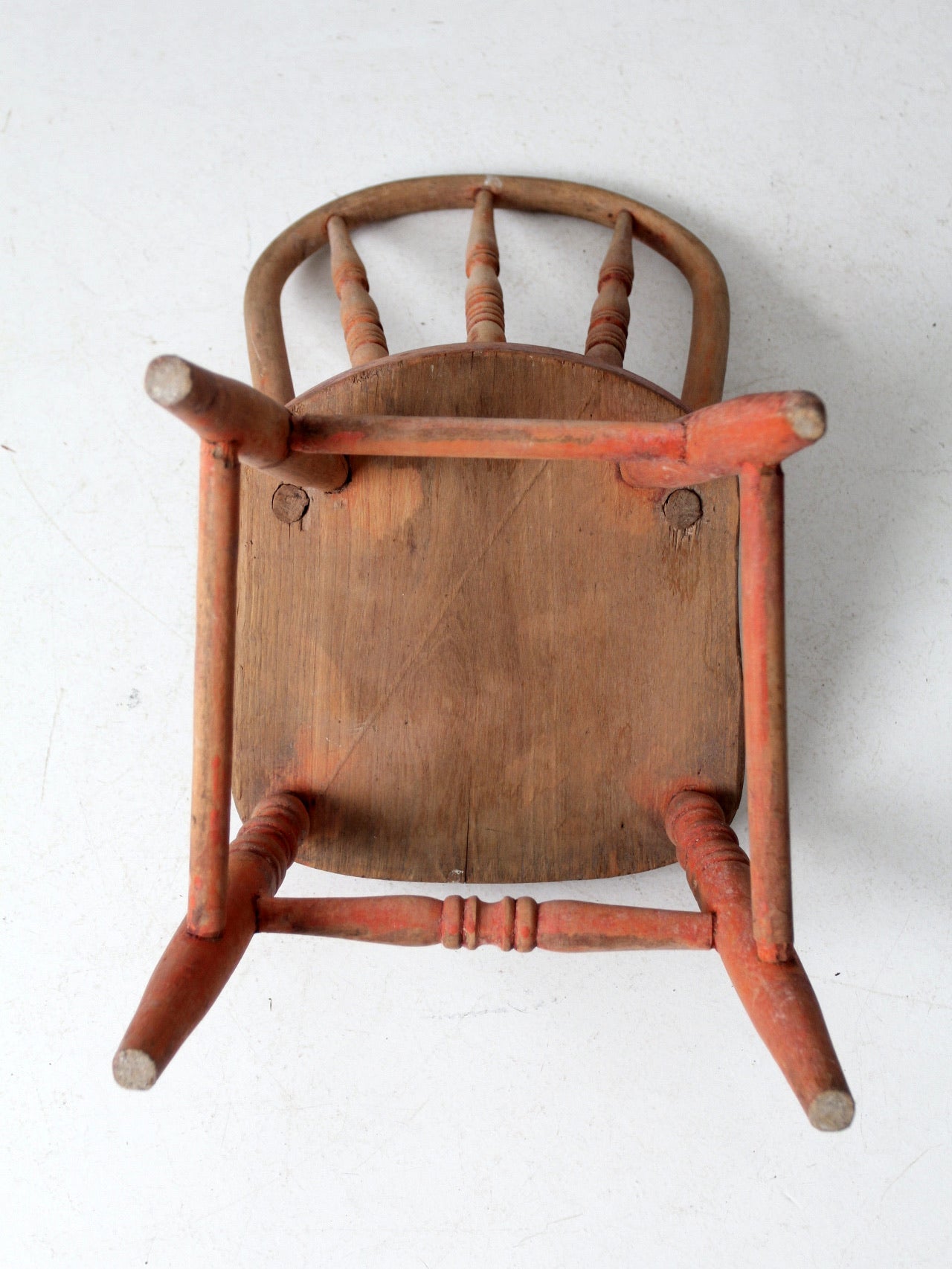 antique children's spindle back chair