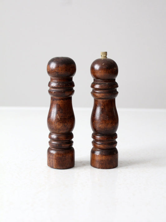 vintage salt & pepper mill set