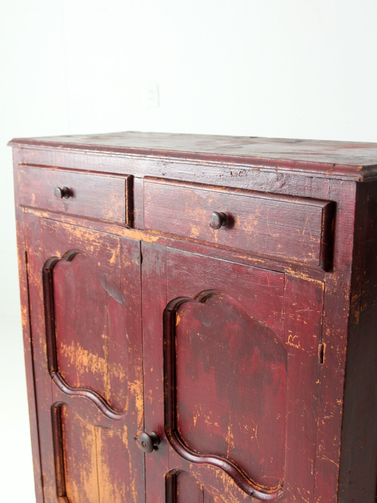 antique American jelly cupboard cabinet