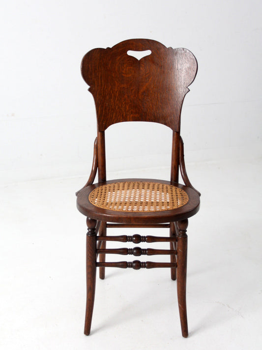 antique cane seat bentwood chair